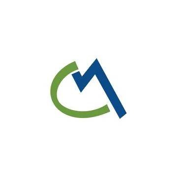 Initial letter MC logo or CM logo vector design template Stock Illustration