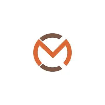 Initial letter MC logo or CM logo vector design template Stock Illustration