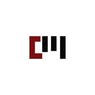 Initial letter MC logo or CM logo vector design template Illustrazione stock