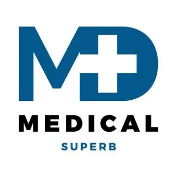 Initial Letter MD Medical or Hospital Icon Logo Design Template Stock Illustration
