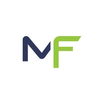 Initial letter MF logo or FM logo vector design template Stock Illustration