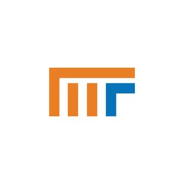 Initial letter MF logo or FM logo vector design template Stock Illustration