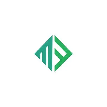 Initial letter MF logo or FM logo vector design template Stock Illustration