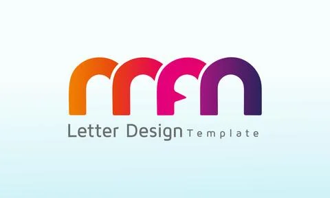 Initial Letter MFM vector logo design, logo template vector icon illustration Stock Illustration