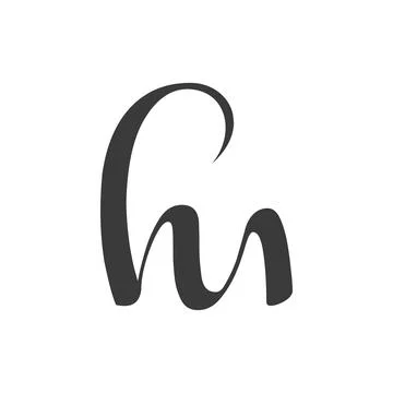 Initial letter MH logo or HM logo vector design template Stock-Illustration