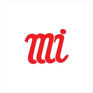 Initial letter MI logo or IM logo vector design template Stock Illustration