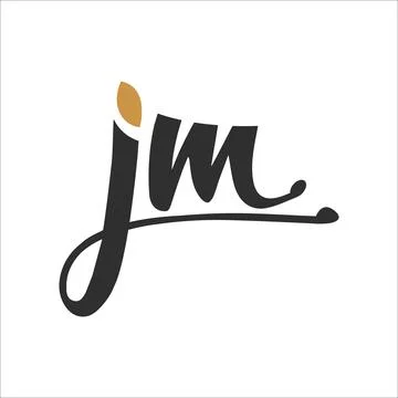 Initial letter mj logo or jm logo vector design template Stock Illustration