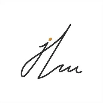 Initial letter mj logo or jm logo vector design template Illustrazione stock