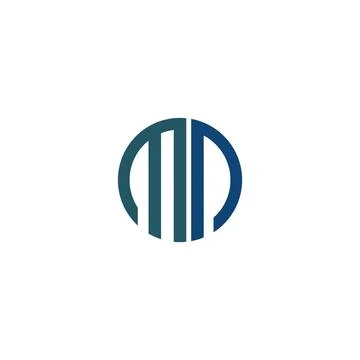 Initial letter MN logo or NM logo vector design template Stock Illustration