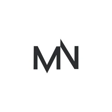 Initial letter MN logo or NM logo vector design template Stock-Illustration