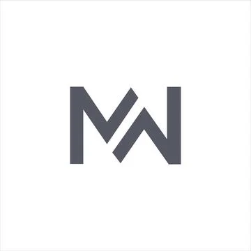 Initial letter MN logo or NM logo vector design template Stock Illustration