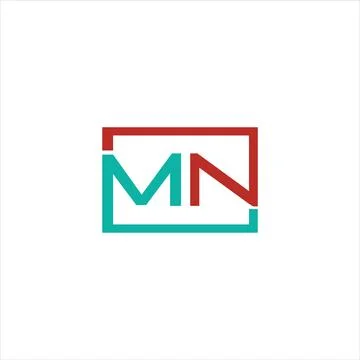 Initial letter MN logo or NM logo vector design template Stock Illustration