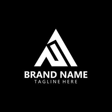 Initial letter modern AN NA logo design vector Stock Illustration