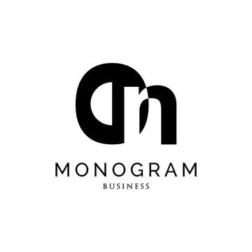 Initial letter ON monogram logo design inspiration Stock Illustration
