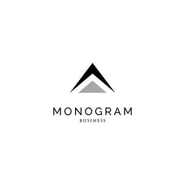 Initial letter A monogram logo design inspiration Stock Illustration