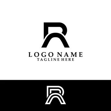 Initial letter monogram RN logo design vector Illustrazione stock