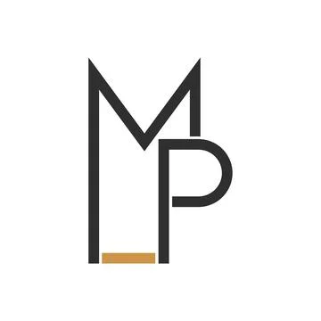 Initial letter MP logo or PM logo vector design template Stock-Illustration