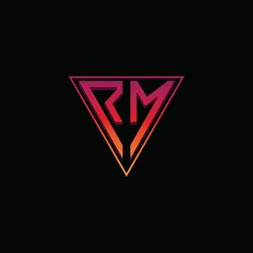 Initial letter MR logo or RM logo vector design template Stock Illustration