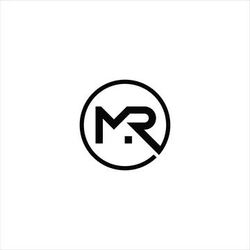 Initial letter MR logo or RM logo vector design template Stock Illustration