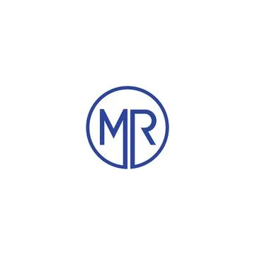 Initial letter MR logo or RM logo vector design template Stock Illustration