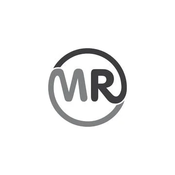 Initial letter MR logo or RM logo vector design template Stock Illustration