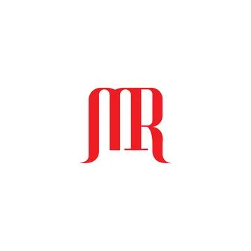 Initial letter MR logo or RM logo vector design template Stock Illustration