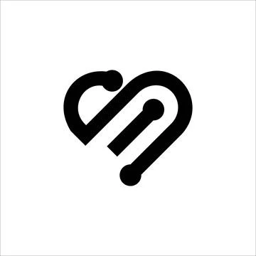 Initial letter MS logo or SM logo vector design template Stock Illustration