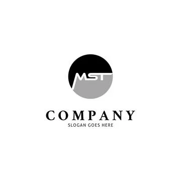 Initial Letter MST Icon Vector Logo Template Illustration Design Illustrazione stock