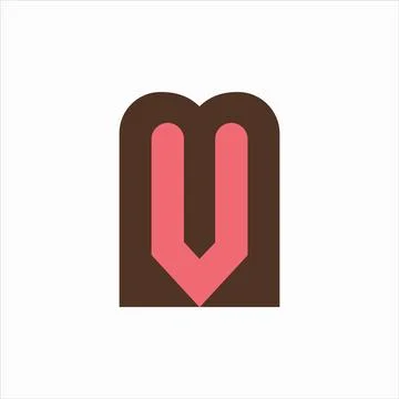Initial letter MW logo or WM logo vector design template Stock Illustration