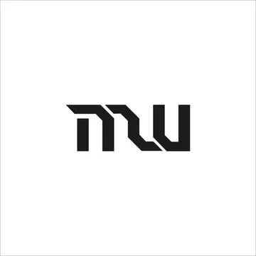 Initial letter MW logo or WM logo vector design template Stock Illustration