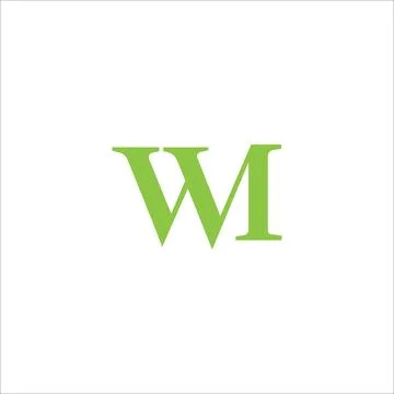 Initial letter MW logo or WM logo vector design template Stock-Illustration