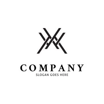 Initial Letter MWX Icon Vector Logo Template Illustration Design Stock Illustration