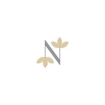 Initial letter N logo or NN logo vector design template Stock-Illustration