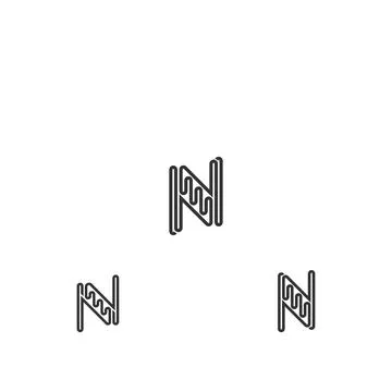 Initial letter N logo or NN logo vector design template Stock Illustration
