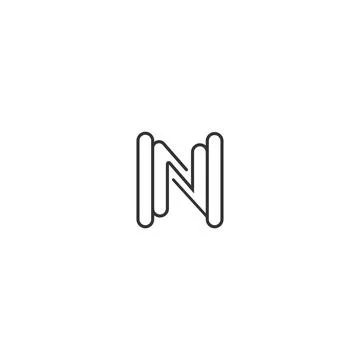 Initial letter N logo or NN logo vector design template Stock-Illustration