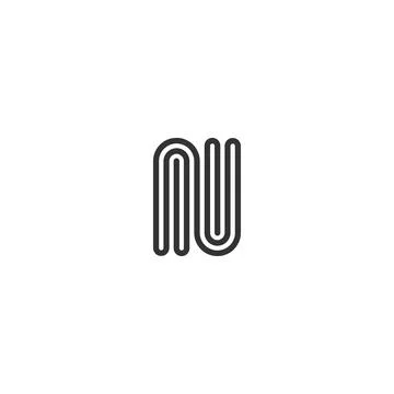 Initial letter N logo or NN logo vector design template Stock Illustration