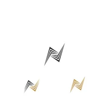 Initial letter N logo or NN logo vector design template Stock-Illustration