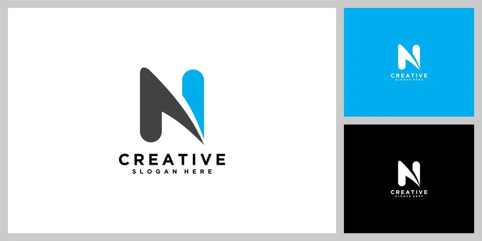 Initial letter n logo vector design Stock Illustration