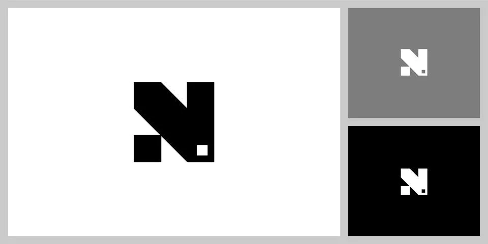 Initial letter n logo vector design Stock Illustration