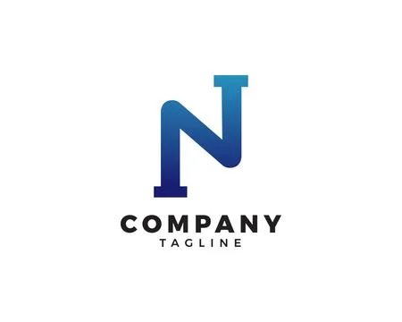 Initial letter N plumbing pipe logo template vector icon illustration design Stock Illustration