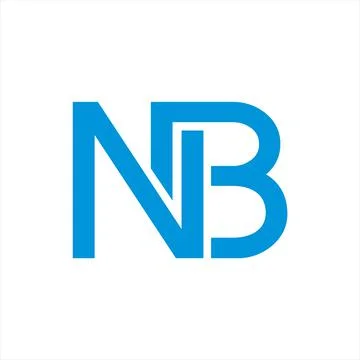Initial letter NB logo vector Stock Illustration