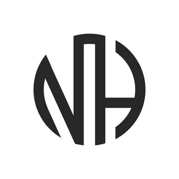 Initial letter NH logo or HN logo vector design template Stock Illustration