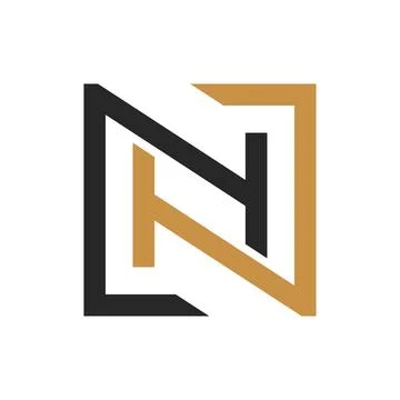 Initial letter NH logo or HN logo vector design template Stock Illustration