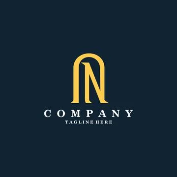 Initial letter NN logo design vector Stock Illustration