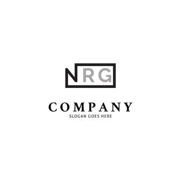Initial Letter NRG Icon Vector Logo Template Illustration Design Stock Illustration