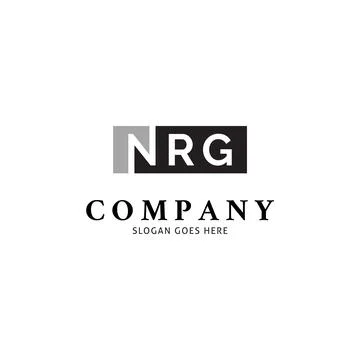Initial Letter NRG Icon Vector Logo Template Illustration Design Stock Illustration