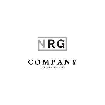 Initial Letter NRG Icon Vector Logo Template Illustration Design Stock Illustration