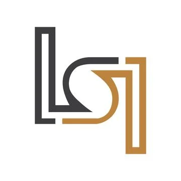 Initial letter NS logo or SN logo vector design template Stock Illustration