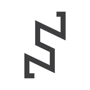 Initial letter NS logo or SN logo vector design template Stock-Illustration