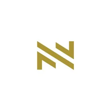 Initial letter NV logo or VN logo vector design template Stock Illustration